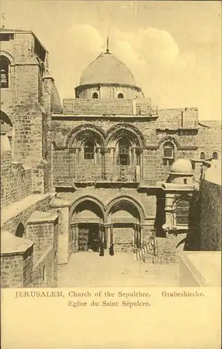 Jerusalem Yerushalayim Church Sepulchre Grabes Kirche  / Israel /