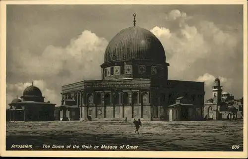 Jerusalem Yerushalayim Dome of Rock Mosque Omar / Israel /