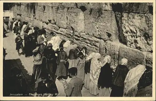 Jerusalem Yerushalayim Jews Wailing Wall / Israel /