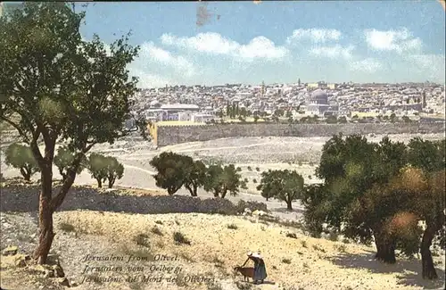 Jerusalem Yerushalayim from Olivet / Israel /