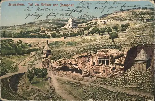 Jerusalem Yerushalayim Graeber Josaphat / Israel /