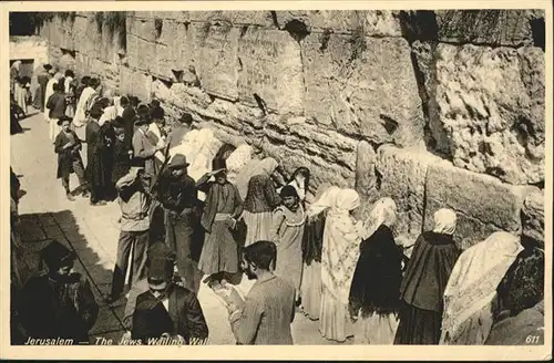 Jerusalem Yerushalayim Jews Wailing Wall / Israel /