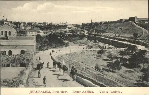 Jerusalem Yerushalayim First View Kamel / Israel /