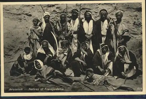 Jerusalem Yerushalayim Natives Transjordania / Israel /