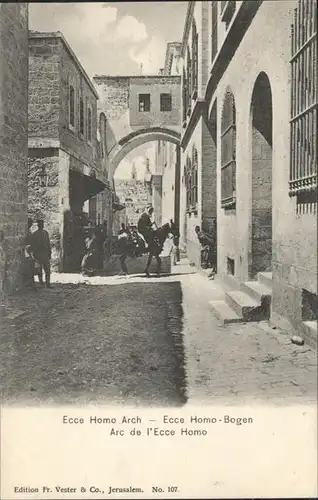 Jerusalem Yerushalayim [?] Ecce Homo Arch / Israel /