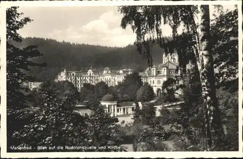 Marienbad Tschechien Boehmen Rudolphsquelle Kirche  / Marianske Lazne /