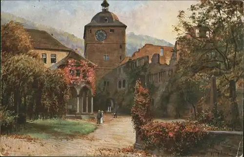 Heidelberg Neckar Schloss / Heidelberg /Heidelberg Stadtkreis