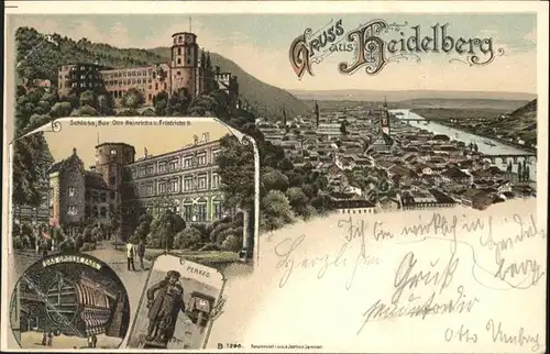 Heidelberg Neckar Schloss / Heidelberg /Heidelberg Stadtkreis