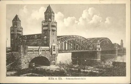 Koeln Rhein Hohenzollernbruecke / Koeln /Koeln Stadtkreis