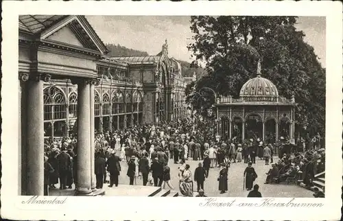 Marienbad Tschechien Boehmen Konzert Kreuzbrunnen / Marianske Lazne /