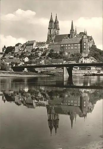 Meissen Elbe Sachsen Albrechtsburg Dom Bruecke / Meissen /Meissen LKR