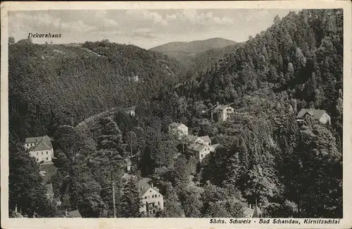 Bad Schandau Kirnitzschtal Saechsische Schweiz / Bad Schandau /Saechsische Schweiz-Osterzgebirge LKR