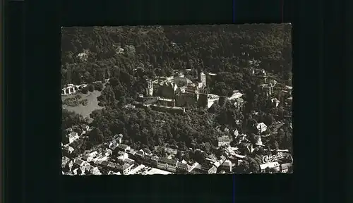 Heidelberg Neckar Schloss Fliegeraufnahme  / Heidelberg /Heidelberg Stadtkreis