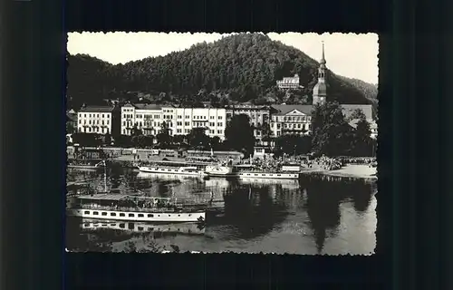 Bad Schandau Seitenraddampfer Einheit / Bad Schandau /Saechsische Schweiz-Osterzgebirge LKR