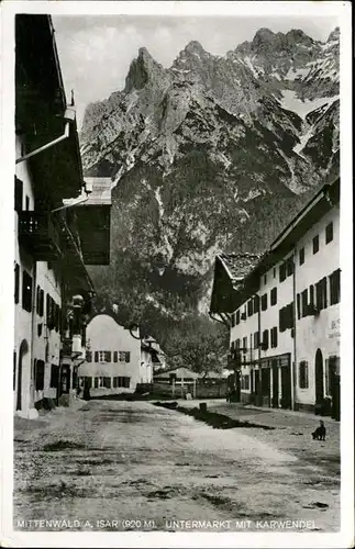 Mittenwald Bayern Untermarkt Karwendel / Mittenwald /Garmisch-Partenkirchen LKR