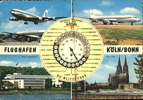 Koeln Rhein Koeln Flughafen Weltzeituhr x / Koeln /Koeln Stadtkreis