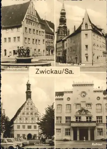 Zwickau Sachsen Zwickau Kraeutergewoelbe Dom Theater Rathaus * / Zwickau /Zwickau LKR