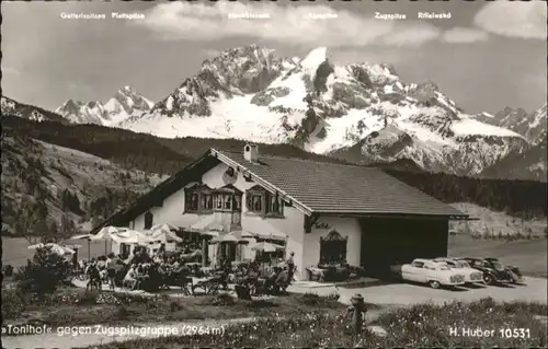 Mittenwald Bayern Mittenwald Brunnental Cafe Pension Restaurant Tonihof x / Mittenwald /Garmisch-Partenkirchen LKR