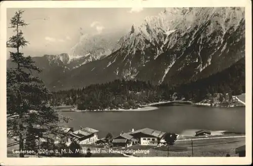 Mittenwald Bayern Mittenwald Gasthof Lautersee Karwendelgebirge x / Mittenwald /Garmisch-Partenkirchen LKR