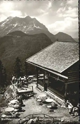 Mittenwald Bayern Mittenwald Brunnsteinhuette Wetterstein * / Mittenwald /Garmisch-Partenkirchen LKR