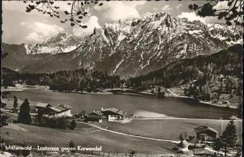 Mittenwald Bayern Mittenwald Lautersee Karwendel x / Mittenwald /Garmisch-Partenkirchen LKR