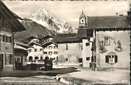 Mittenwald Bayern Mittenwald Untermarkt Wetterstein * / Mittenwald /Garmisch-Partenkirchen LKR