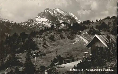 Mittenwald Bayern Mittenwald Kranzberglift Bergstation * / Mittenwald /Garmisch-Partenkirchen LKR