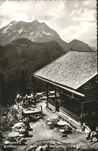 Mittenwald Bayern Mittenwald Brunnsteinhuette Wetterstein x / Mittenwald /Garmisch-Partenkirchen LKR