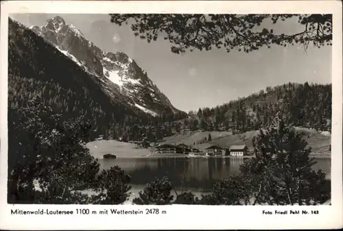 Mittenwald Bayern Mittenwald Lautersee  * / Mittenwald /Garmisch-Partenkirchen LKR