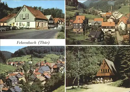 Fehrenbach Thueringer Wald Ortsblick mit Teilansichten Kat. Masserberg