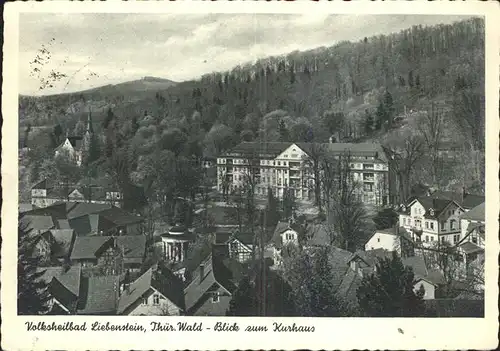 Bad Liebenstein Ortsblick mit Kurhaus Kat. Bad Liebenstein