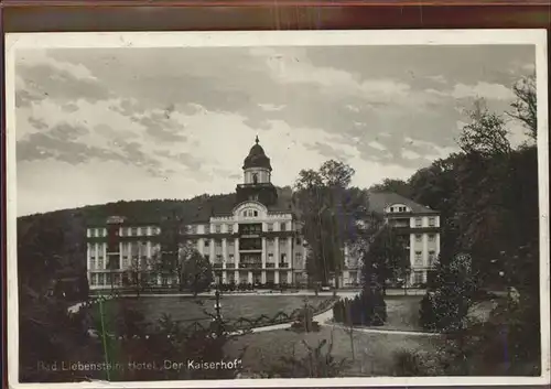 Bad Liebenstein Hotel Der Kaiserhof Kat. Bad Liebenstein