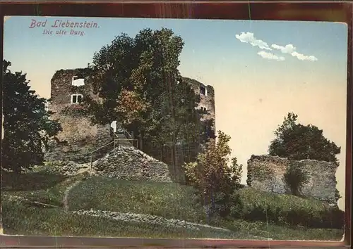 Bad Liebenstein Alte Burg Ruine Kat. Bad Liebenstein