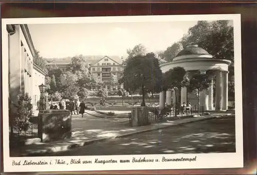 Bad Liebenstein Kurgarten Badehaus Brunnentempel Kat. Bad Liebenstein