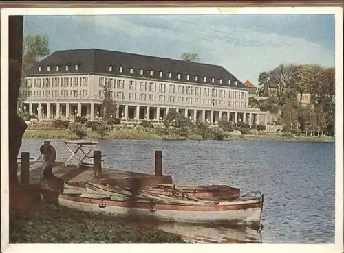 Bad Salzungen Burgsee Boot Kurhaus Kat. Bad Salzungen