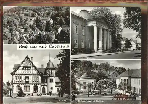 Bad Liebenstein Kurhaus Klubhaus Postamt Brunnentempel Kat. Bad Liebenstein