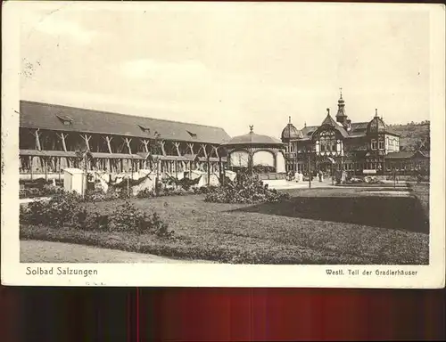 Bad Salzungen Gradierhaeuser westl Teil Kat. Bad Salzungen