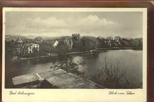 Bad Salzungen Blick vom Felsen Kat. Bad Salzungen