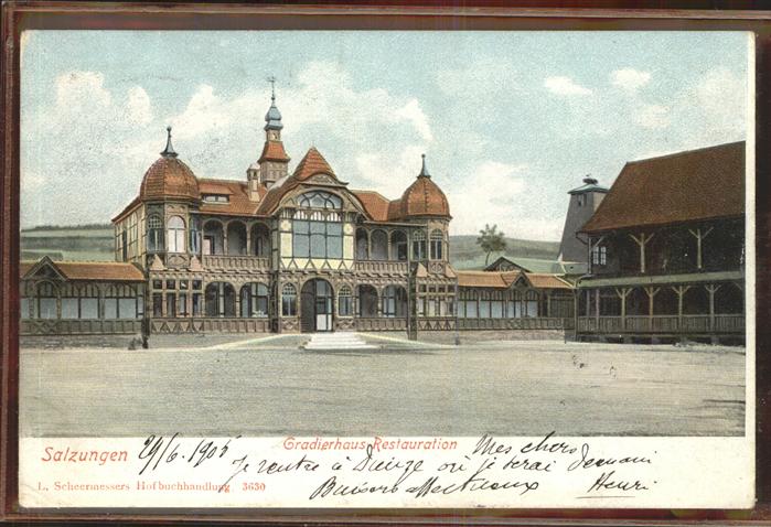 Bad Salzungen Gradierhaus Restauration Kat. Bad Salzungen Nr. dd32003