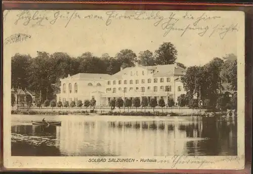 Bad Salzungen Kurhaus Burgsee Kat. Bad Salzungen