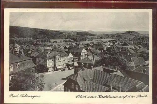 Bad Salzungen Stadtblick vom Kirchturm Kat. Bad Salzungen