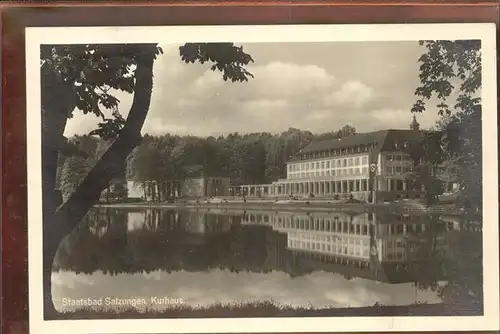 Bad Salzungen Kurhaus Burgsee Kat. Bad Salzungen