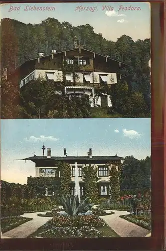 Bad Liebenstein Herzogl Villa Feodora Fontaene Kat. Bad Liebenstein