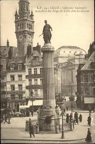 Lille Colonne Commemorative Siege  Kat. Lille