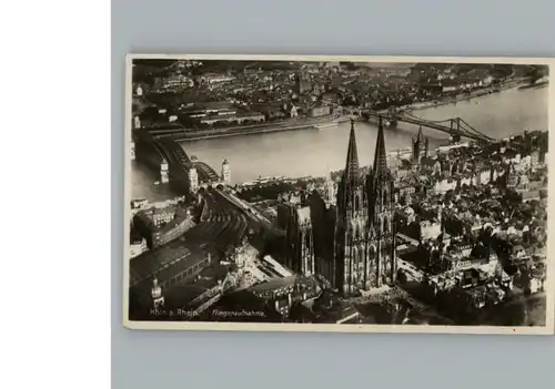 Koeln Rhein Fliegeraufnahme / Koeln /Koeln Stadtkreis