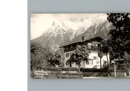 Mittenwald Bayern Gaestehaus Rosenhof / Mittenwald /Garmisch-Partenkirchen LKR