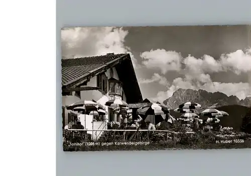 Mittenwald Bayern Cafe und Pension Tonihof / Mittenwald /Garmisch-Partenkirchen LKR