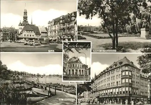 Zwickau Schwanenteich Ringkaffee Markt Kat. Zwickau