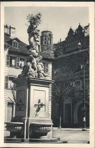 Heidelberg Marienbrunnen Kornmarkt Kat. Heidelberg