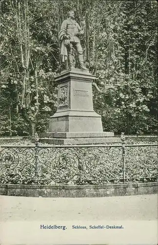 Heidelberg Schloss Scheffel Denkmal Kat. Heidelberg